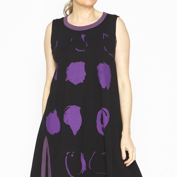 MU251025- Kaelith Dress Black Purple