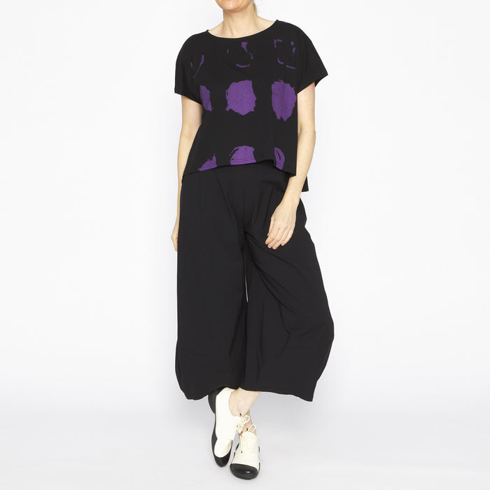 MU251026- Alida Pullover Black Purple
