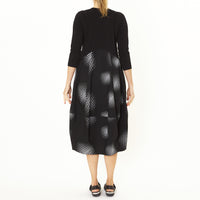 Archer Circle a Dot Dress w/ 3/4 Sleeves