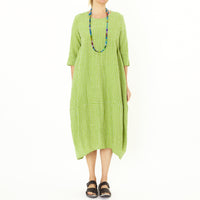 Frida Lime Check Dress