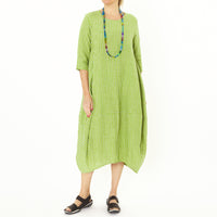 Frida Lime Check Dress