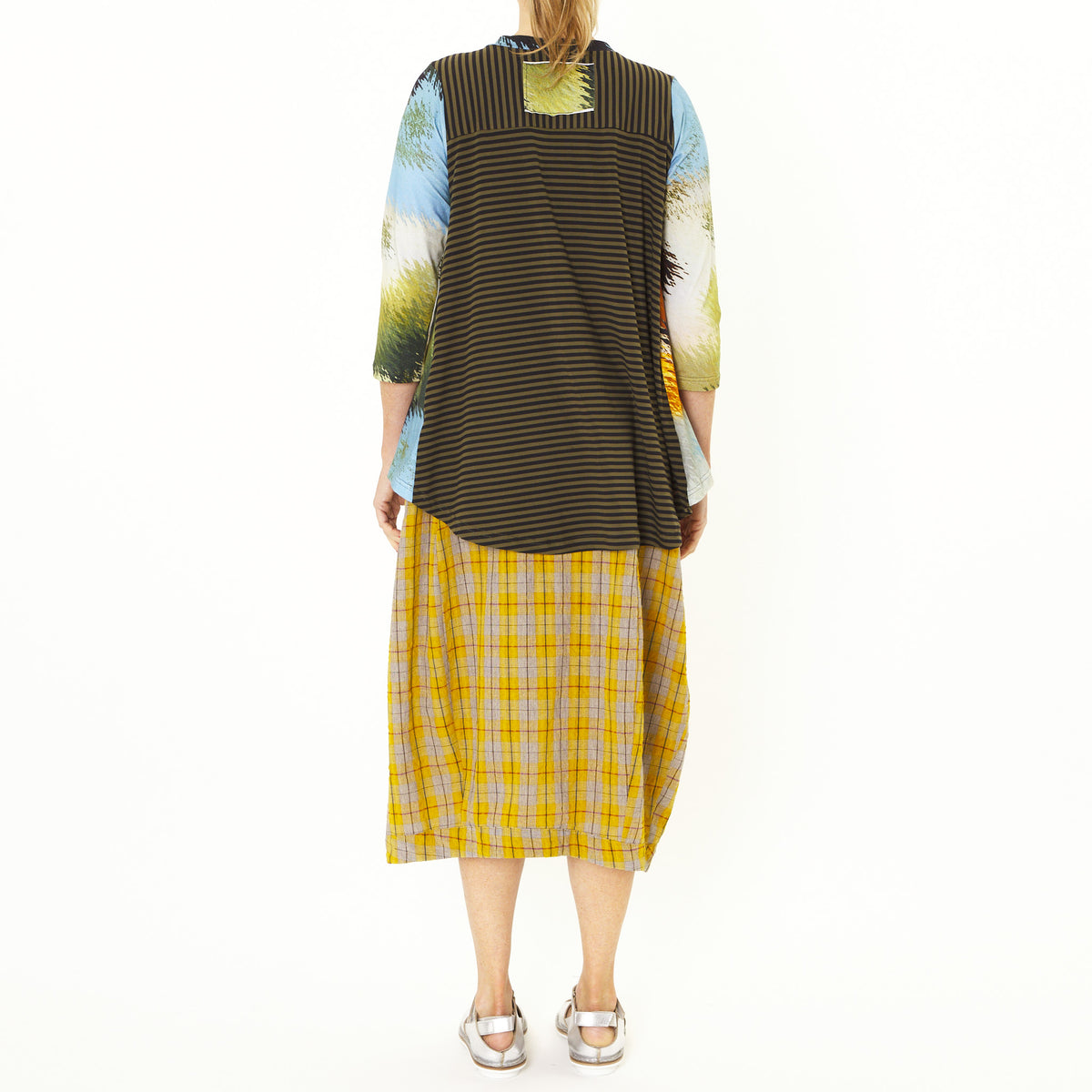 Delta Yellow Check Skirt