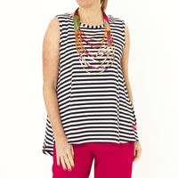 Ettie Black White Stripe Tank