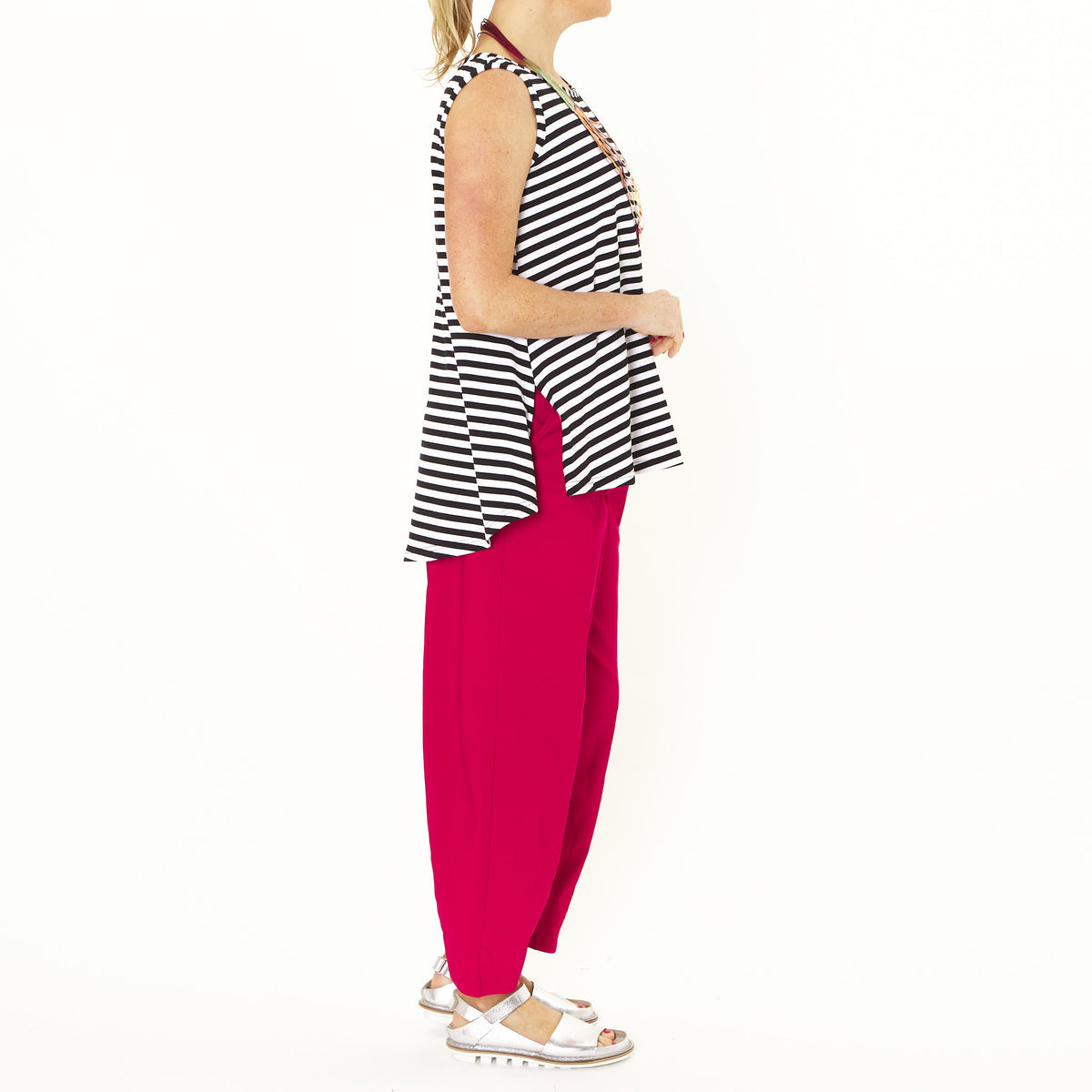 Ettie Black White Stripe Tank