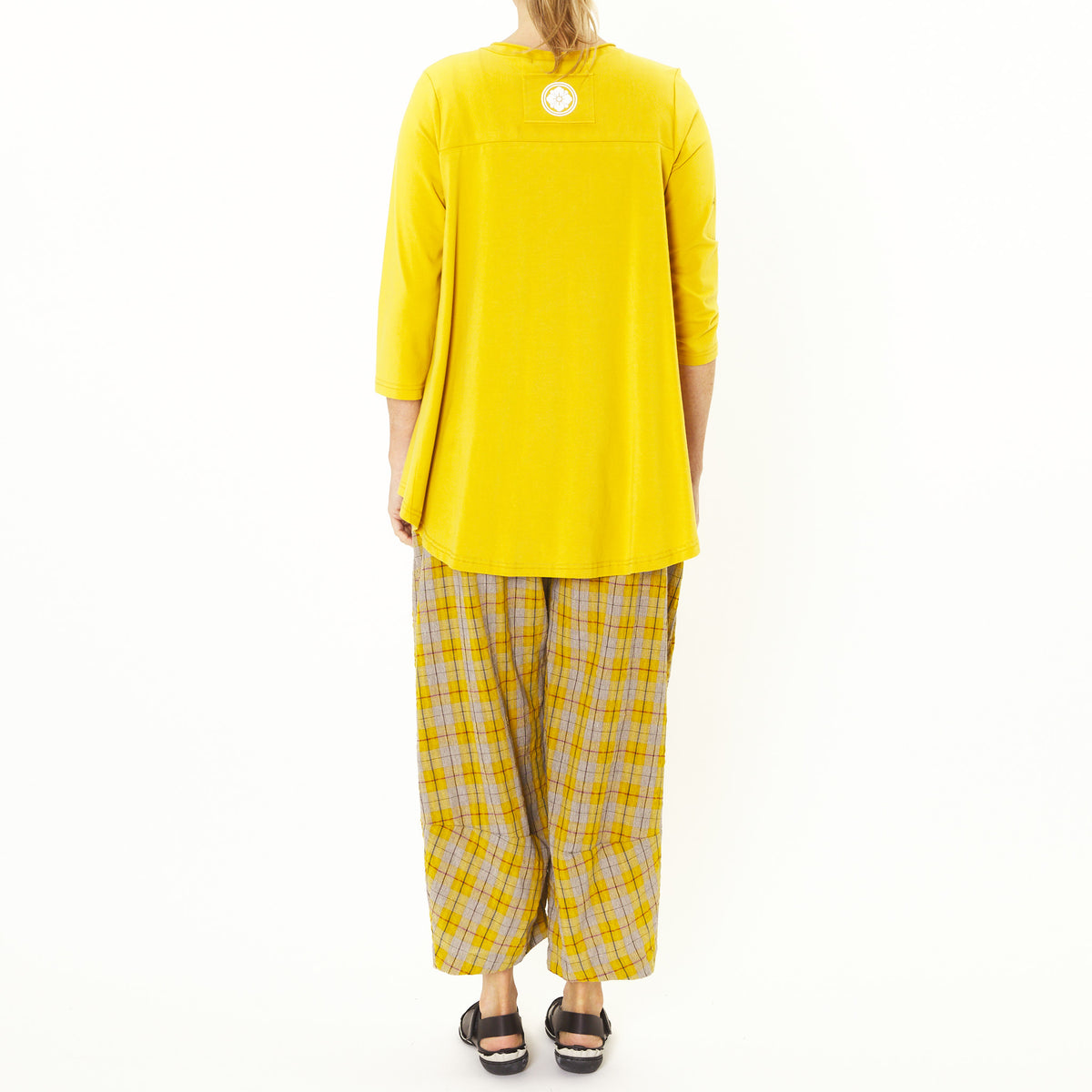 Alpha Yellow Check Pant