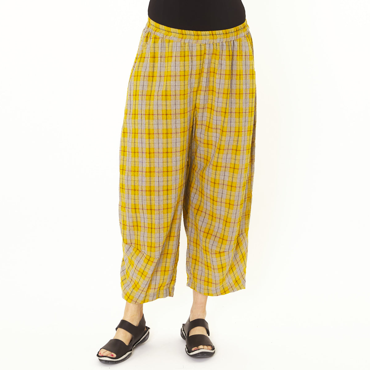 Alpha Yellow Check Pant