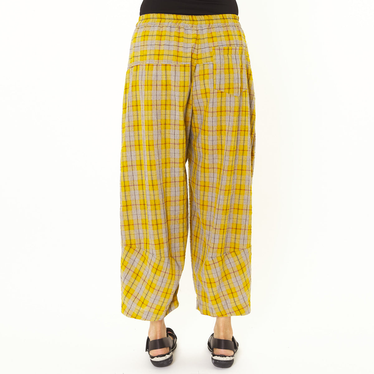 Alpha Yellow Check Pant