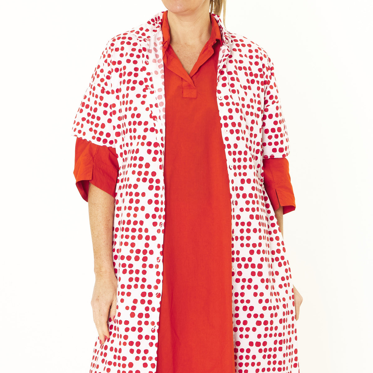 Reana Dress - Red Dots