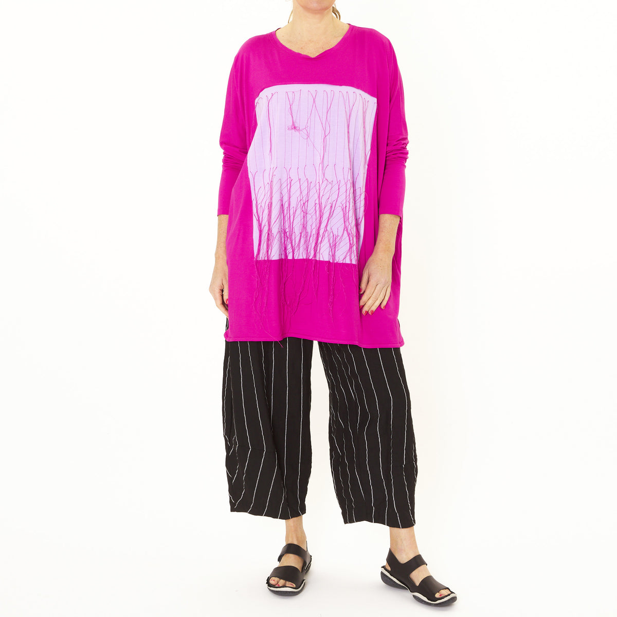 Fuchsia Threads Top