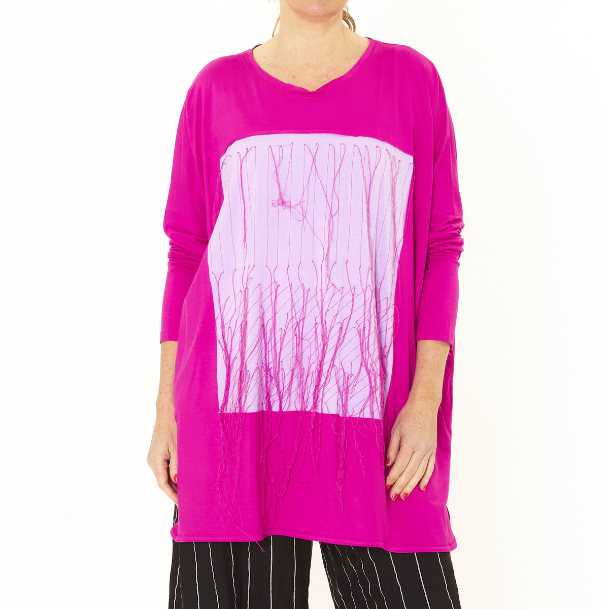 Fuchsia Threads Top