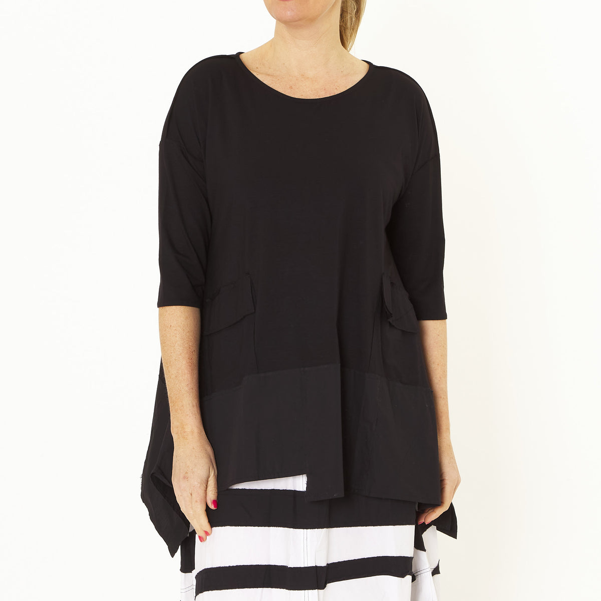 Swing Black Pockets Tunic