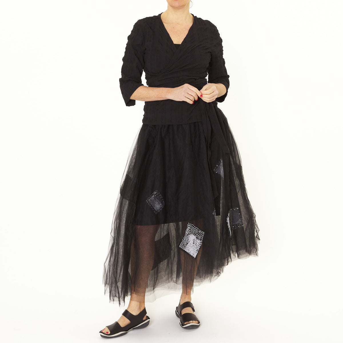 Gonna Tulle Patch Skirt