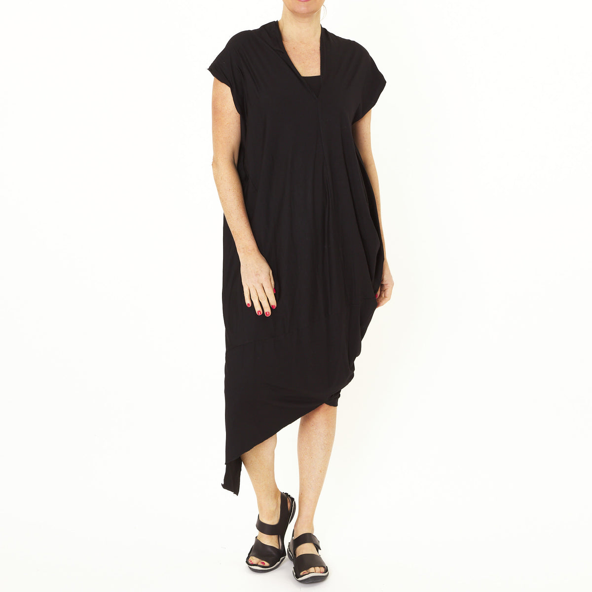 Asymm Black Dress