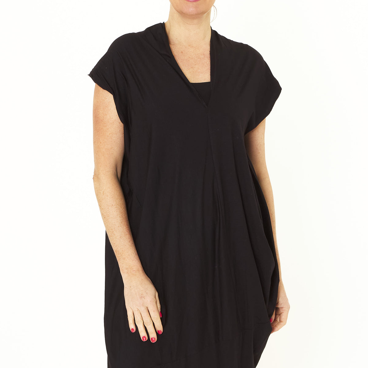 Asymm Black Dress