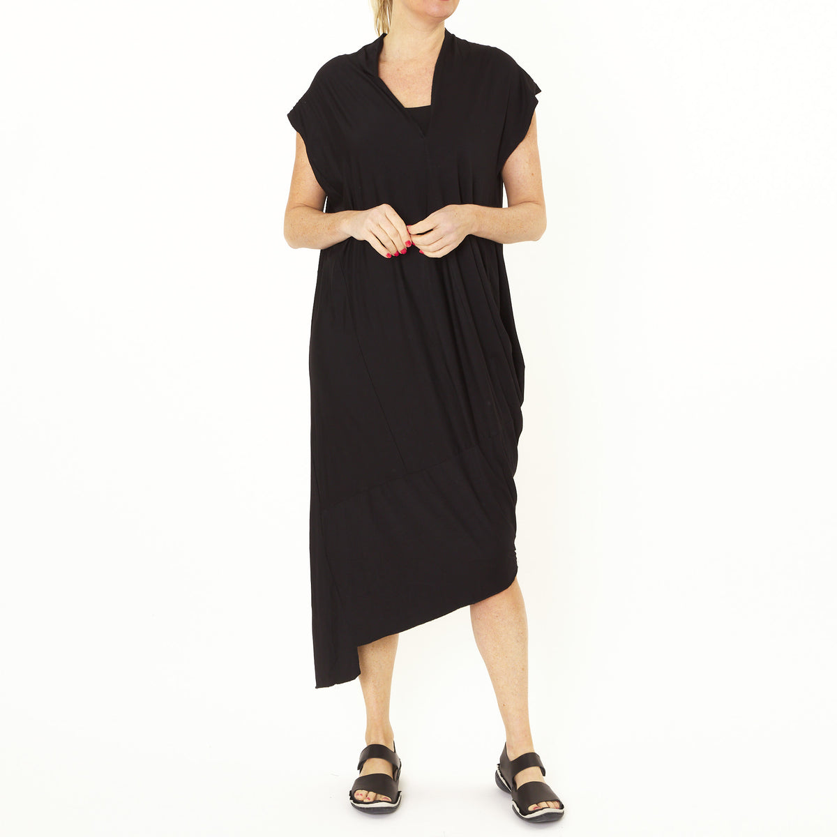 Asymm Black Dress