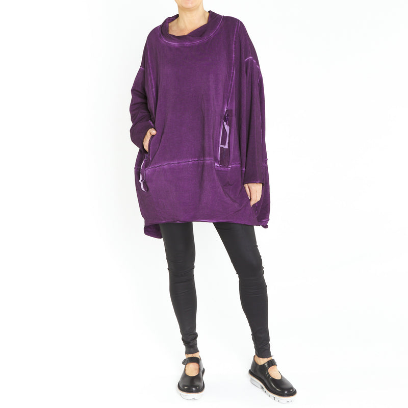 Cocoon Top in Purple