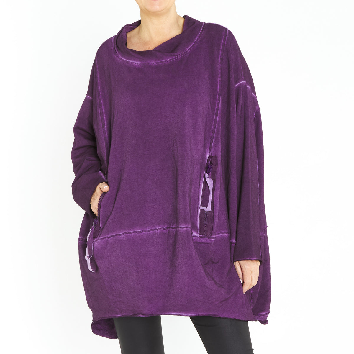 Cocoon Top in Purple