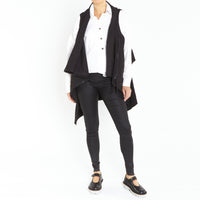 Double Layer Vest in Black