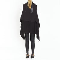 Double Layer Vest in Black