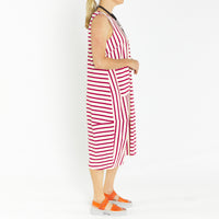 Bop Cherry Ivory Stripe Dress