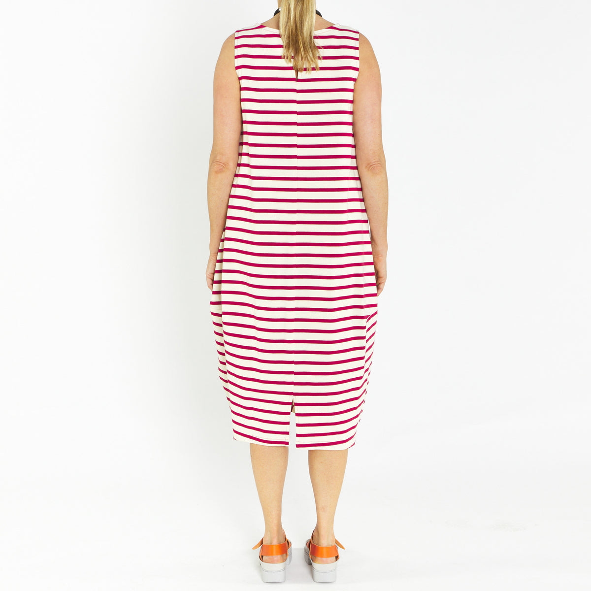 Bop Cherry Ivory Stripe Dress