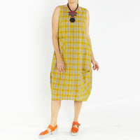 Bop Yellow Check Dress