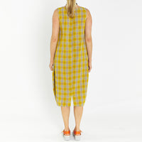 Bop Yellow Check Dress