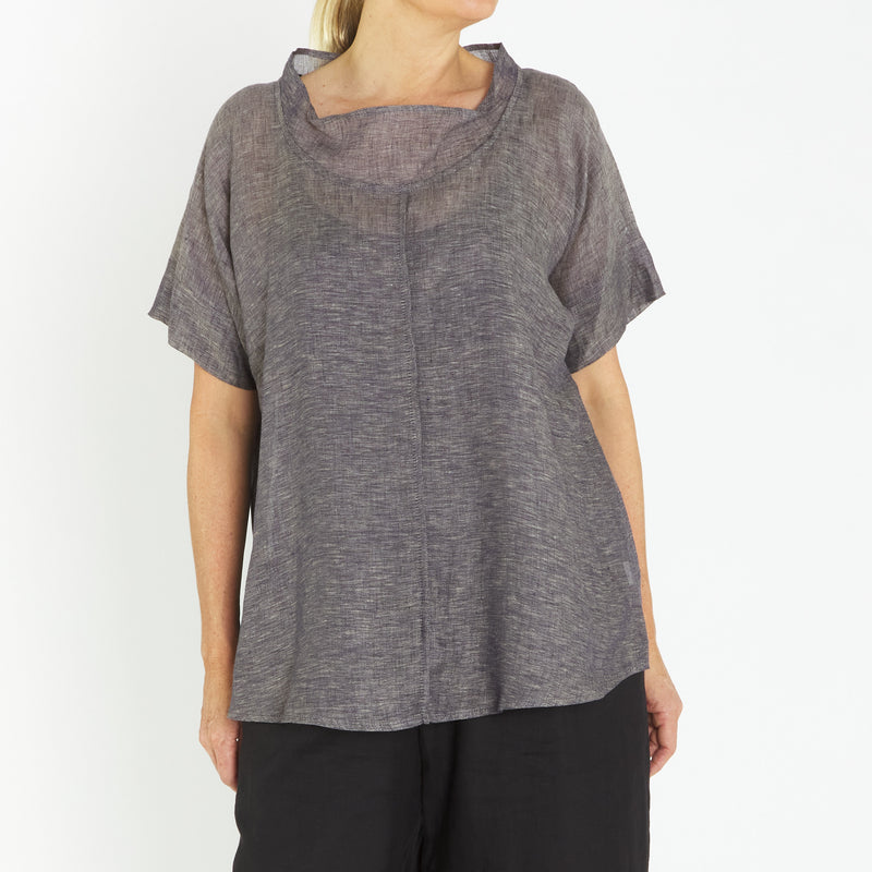 Lindsey Charcoal Top