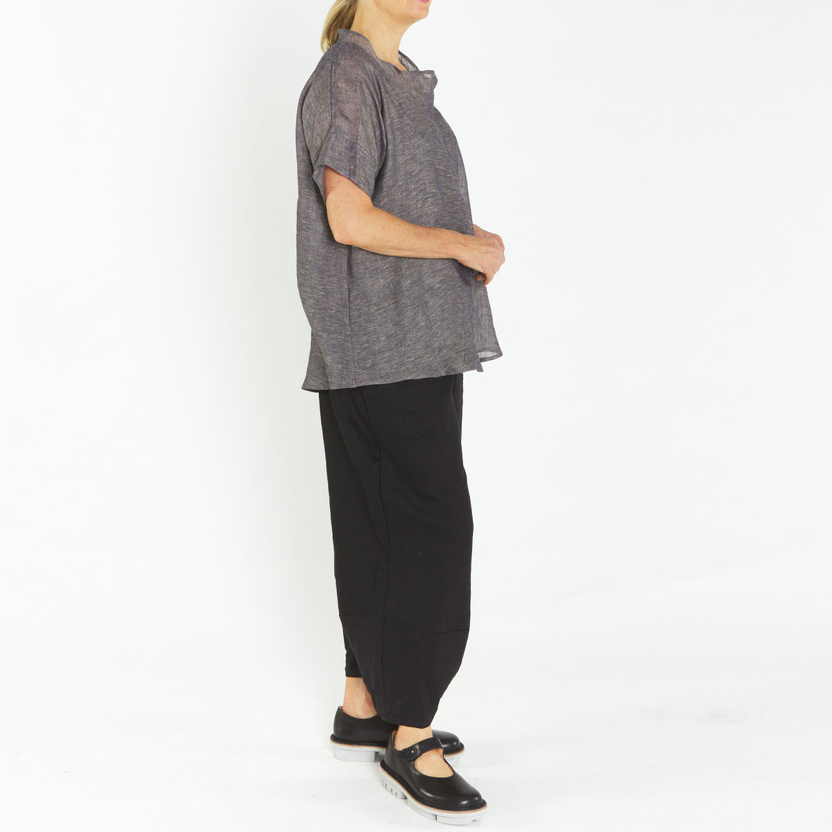 Lindsey Charcoal Top