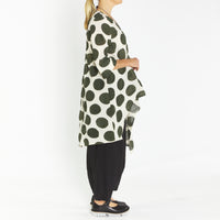 Miko Khaki Circles Tunic