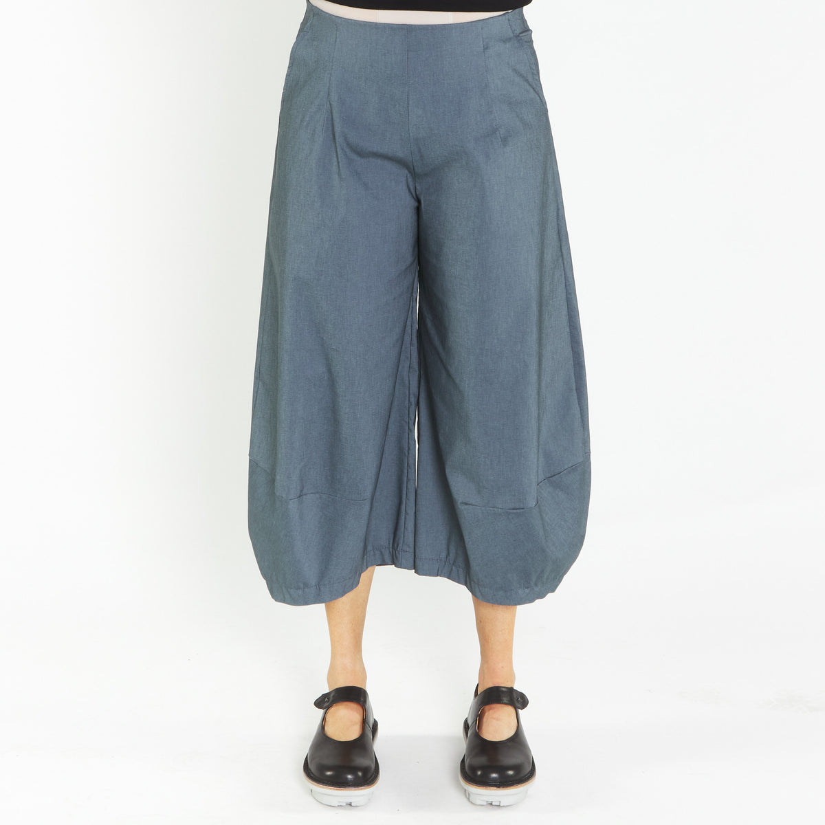 Nova Teal Cotton Blend Pant