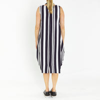 Bop Navy Stripe Dress