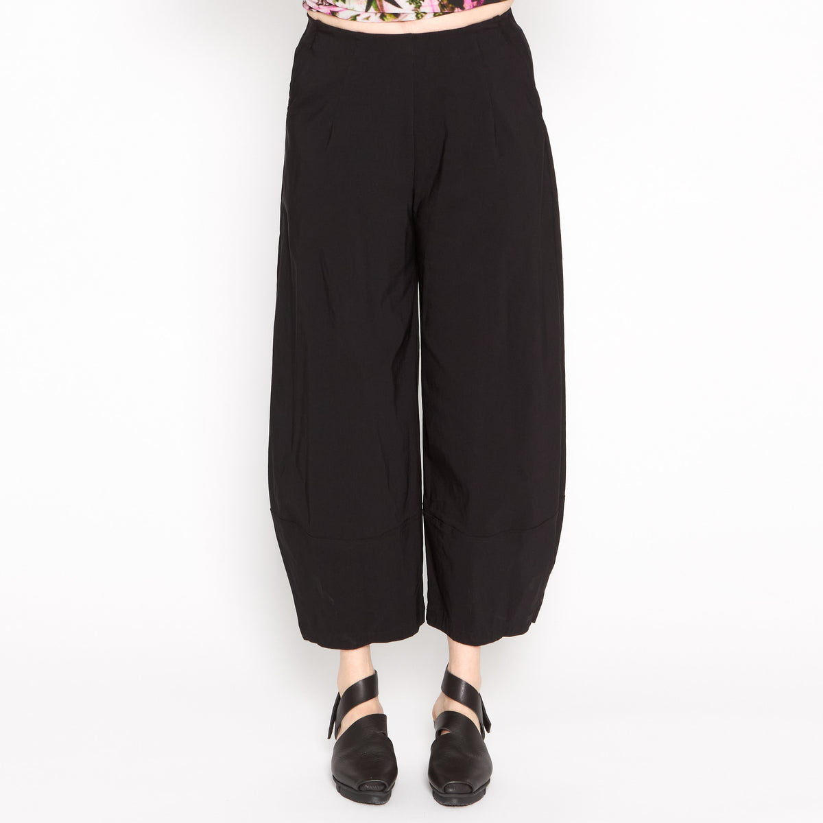 Nova Black Cotton Blend Pant