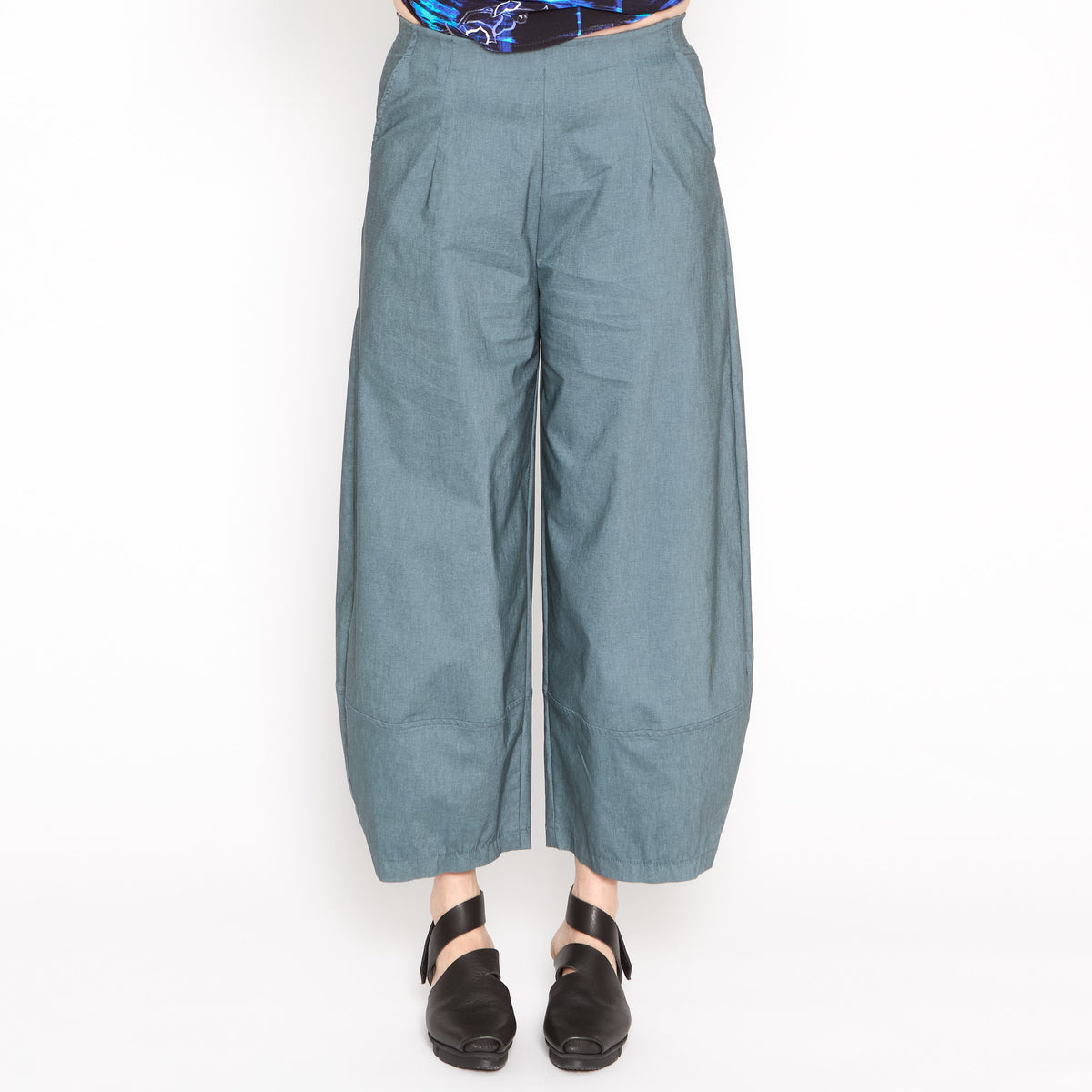 Supernova Teal Cotton Blend Pant