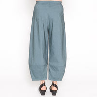 Supernova Teal Cotton Blend Pant