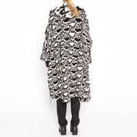 Houndstooth Droop Coat