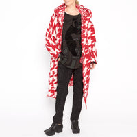 Houndstooth Droop Coat