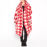 Houndstooth Droop Coat