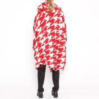 Houndstooth Droop Coat