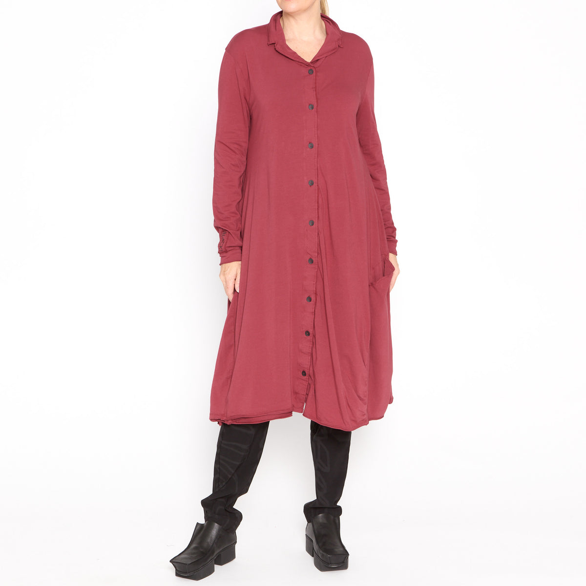 The Look In Your Eyes Dress-Cardigan in Rust - 0702