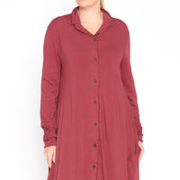 The Look In Your Eyes Dress-Cardigan in Rust - 0702