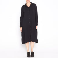 The Look In Your Eyes Dress-Cardigan in Black - 0702