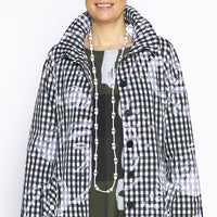 Ellen Gingham Taffeta Coat