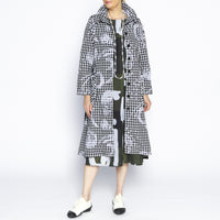 Ellen Gingham Taffeta Coat