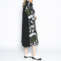 Ellen Khaki Taffeta Coat