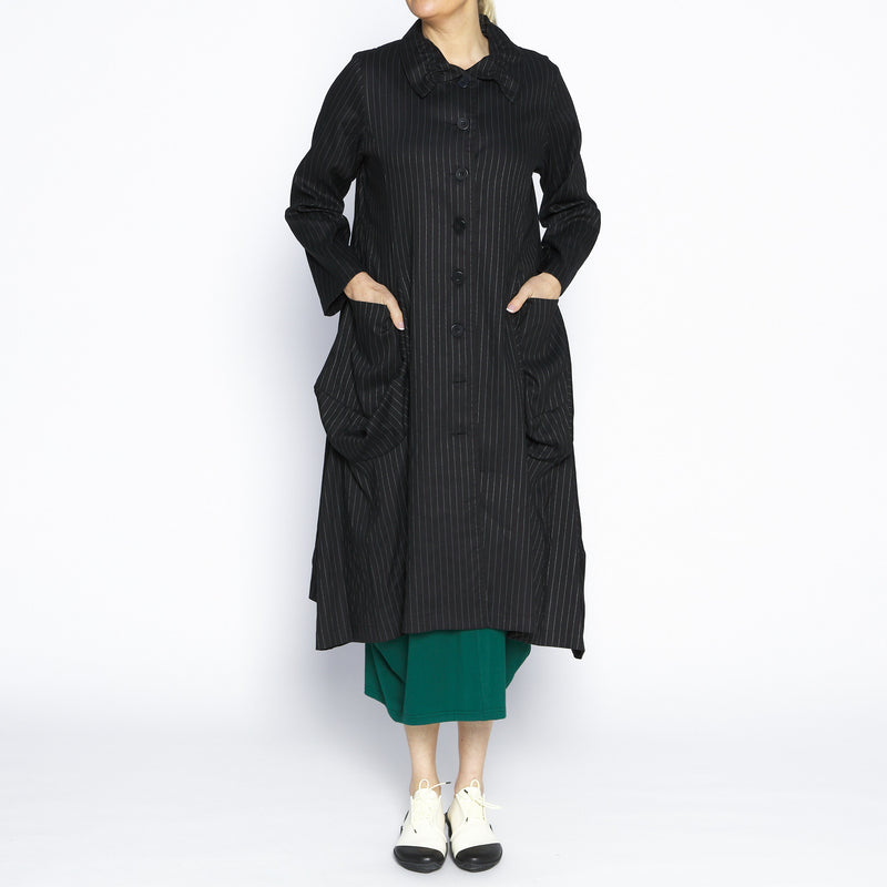 Ellen Pinstripe Coat