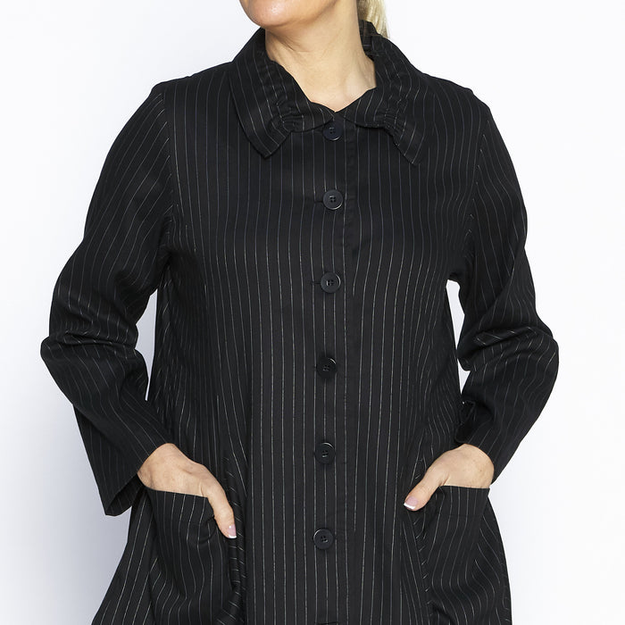 Ellen Pinstripe Coat
