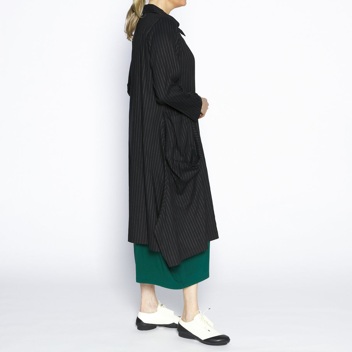 Ellen Pinstripe Coat