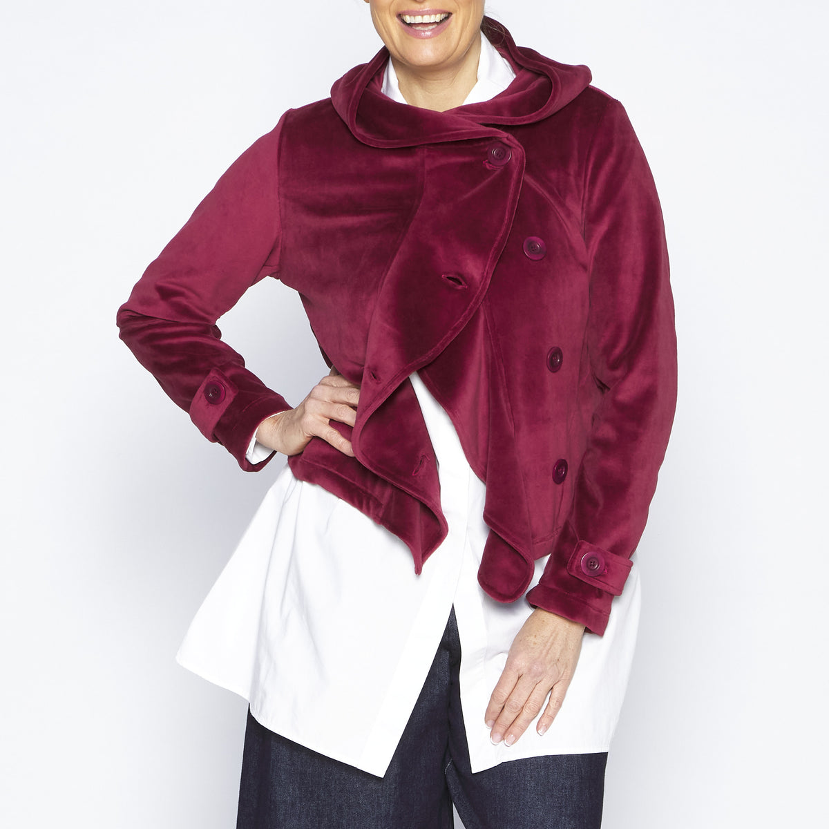 Brick Velour Hoody