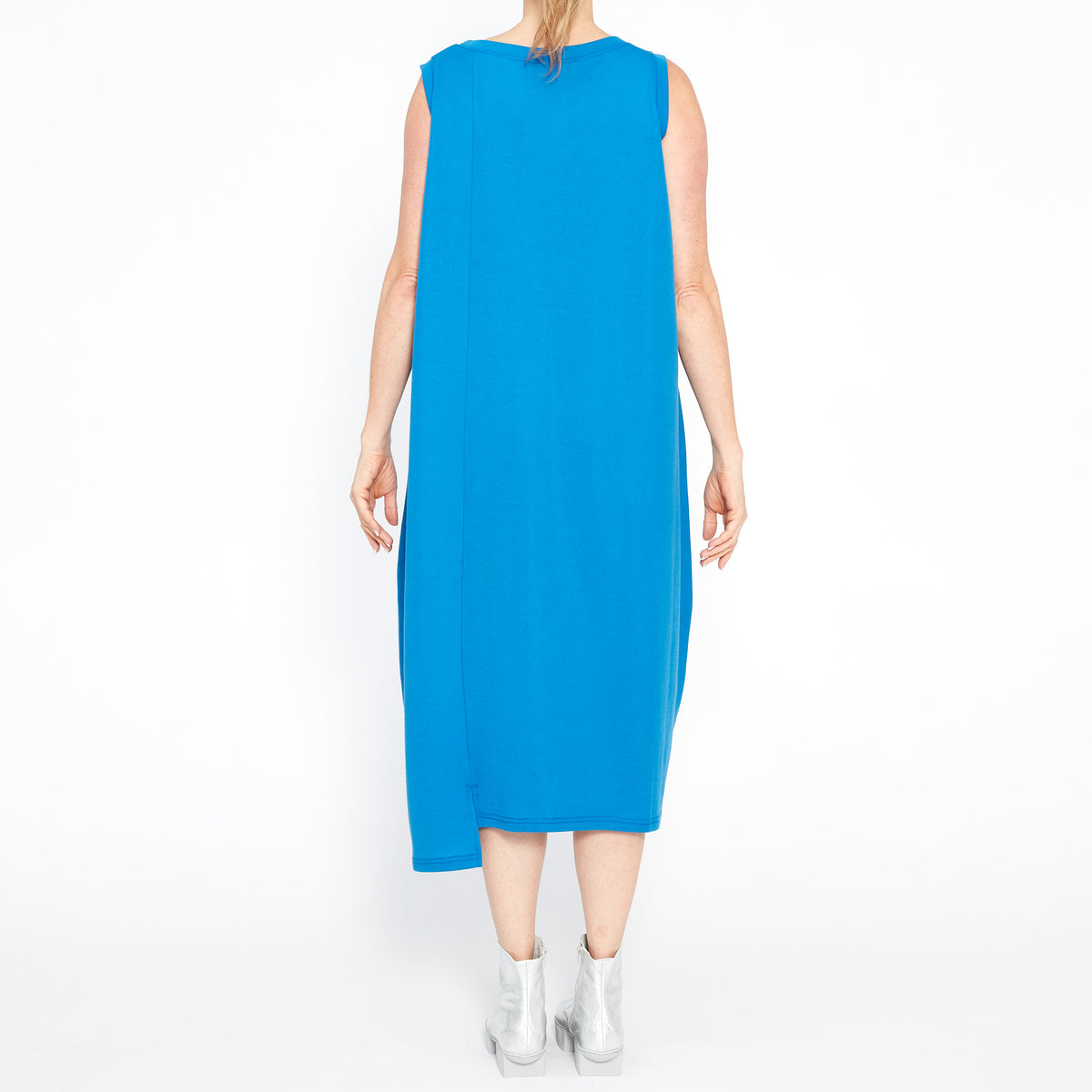 MU241034 Scribble Dress in Blue
